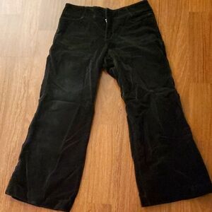 Express Stretch Women's Black Velvet Pants - Size 7/8